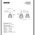 Kohler Hauksbee 2-Light Bell Wall Sconce Brushed Nickel K-32282-BNL