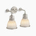 Kohler Hauksbee 2-Light Bell Wall Sconce Brushed Nickel K-32282-BNL