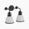 Kohler Hauksbee 2-Light Bell Wall Sconce Matte Black K-32282-BLL