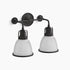Kohler Hauksbee 2-Light Bell Wall Sconce Matte Black K-32282-BLL