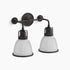 Kohler Hauksbee 2-Light Bell Wall Sconce Matte Black K-32282-BLL