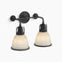 Kohler Hauksbee 2-Light Bell Wall Sconce Matte Black K-32282-BLL