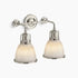 Kohler Hauksbee 2-Light Bell Wall Sconce Polished Nickel K-32282-SNL