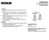 Kohler Hauksbee 2-Light Bell Wall Sconce Polished Nickel K-32282-SNL