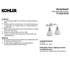 Kohler Hauksbee 2-Light Bell Wall Sconce Polished Nickel K-32282-SNL