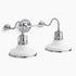 Kohler Hauksbee 2-Light Wall Sconce White Chrome Trim K-32286-WCL