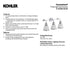 Kohler Hauksbee 3-Light Bell Wall Sconce Brushed Modern Brass K-32283-2GL