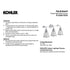 Kohler Hauksbee 3-Light Bell Wall Sconce Brushed Modern Brass K-32283-2GL