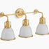 Kohler Hauksbee 3-Light Bell Wall Sconce Brushed Modern Brass K-32283-2GL