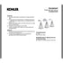 Kohler Hauksbee 3-Light Bell Wall Sconce MATTE BLACK K-32283-SC03-BLL