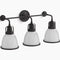 Kohler Hauksbee 3-Light Bell Wall Sconce MATTE BLACK K-32283-SC03-BLL