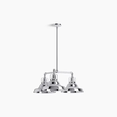 Kohler Hauksbee 3-Light Bell Wall Sconce Polished Chrome K-32293-CPL