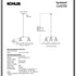 Kohler Hauksbee 30” Chandelier Black Brass Trim BML K-32293-CH03