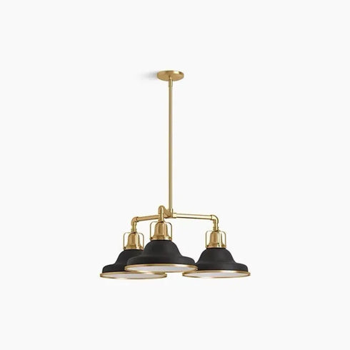 Kohler Hauksbee 30” Chandelier Black Brass Trim BML K-32293-CH03