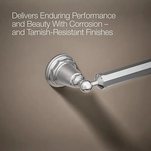 KOHLER K-13108-CP Pinstripe 18" Polished Chrome Bathroom Towel Bar Genuine New