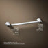 KOHLER K-13108-CP Pinstripe 18" Polished Chrome Bathroom Towel Bar Genuine New
