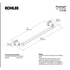 KOHLER K-13108-CP Pinstripe 18" Polished Chrome Bathroom Towel Bar Genuine New