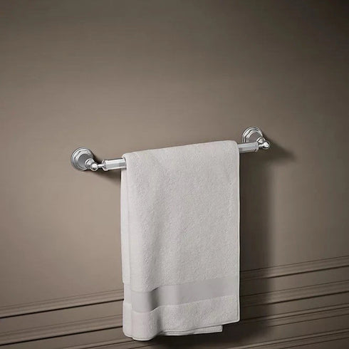 KOHLER K-13108-CP Pinstripe 18" Polished Chrome Bathroom Towel Bar Genuine New