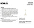 Kohler K-27861-PE01-SNL Parohn 14" Pendant Ceiling Mounted POLISHED NICKEL