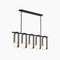 Kohler K-32380-CH05-BLL-D Kraga 45" Linear Chandelier 5-Light MATTE BLACK New!