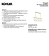 Kohler K-32380-CH05-BLL-D Kraga 45" Linear Chandelier 5-Light MATTE BLACK New!