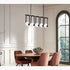 Kohler K-32380-CH05-BLL-D Kraga 45" Linear Chandelier 5-Light MATTE BLACK New!