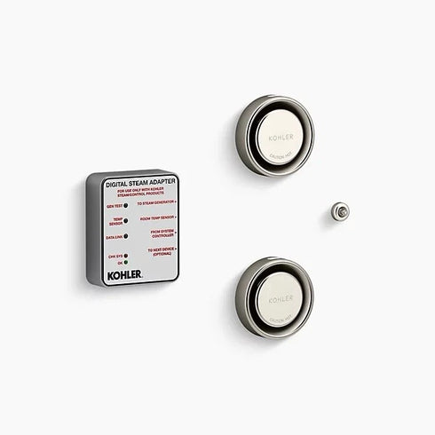 KOHLER K-5549-K1-BN DTV+ Tandem Steam Adapter Kit, Vibrant Brushed Nickel - New