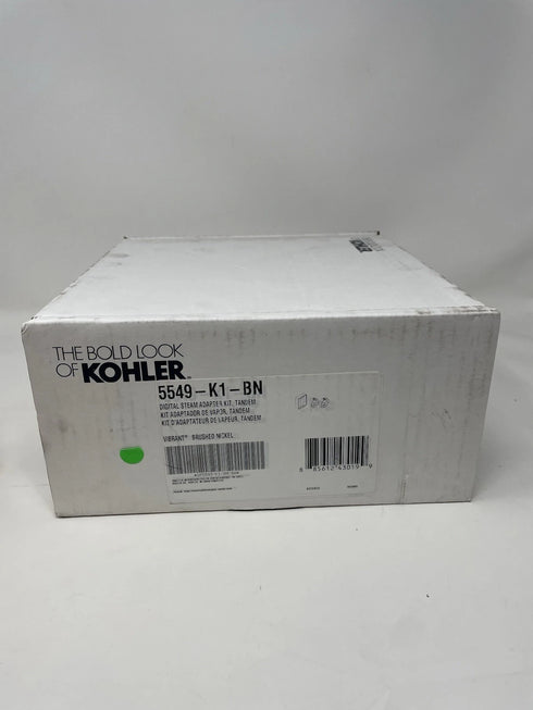KOHLER K-5549-K1-BN DTV+ Tandem Steam Adapter Kit, Vibrant Brushed Nickel - New