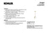 Kohler KRAGA 1-Light Pendant XL Polished Brass 2PL K-32379-PE01-2PL New