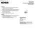 Kohler Light 22546-SC01-SNL Damask 11" Tall 1 Light Water Globe Polished Nickel