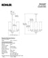 Kohler Lighting 23342-CH03-BZL Damask 20"W 3 Light Chandelier Oil Rubbed Bronze