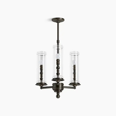 Kohler Lighting 23342-CH03-BZL Damask 20"W 3 Light Chandelier Oil Rubbed Bronze