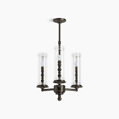 Kohler Lighting 23342-CH03-BZL Damask 20"W 3 Light Chandelier Oil Rubbed Bronze