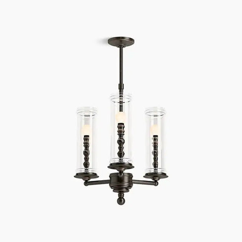 Kohler Lighting 23342-CH03-BZL Damask 20"W 3 Light Chandelier Oil Rubbed Bronze