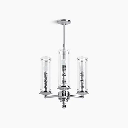 Kohler Lighting 23342-CH03-CPL Damask 20"W 3 Light Chandelier - Chrome