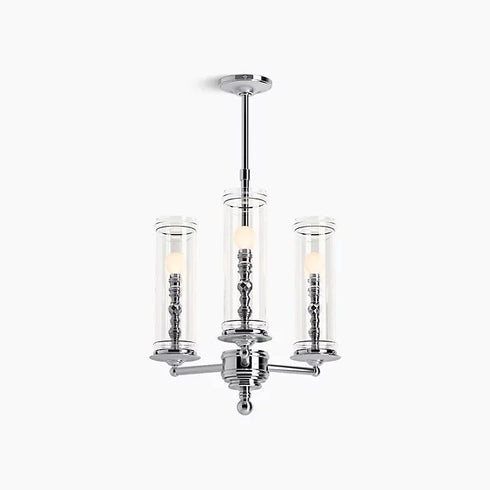 Kohler Lighting 23342-CH03-CPL Damask 20"W 3 Light Chandelier - Chrome