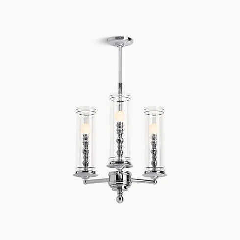 Kohler Lighting 23342-CH03-CPL Damask 20"W 3 Light Chandelier - Chrome