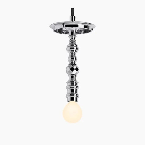 Kohler Lighting 3 Light Clear Glass 23341 PE03-CPL Damask 12" Tall Chrome color
