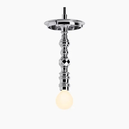 Kohler Lighting 3 Light Clear Glass 23341 PE03-CPL Damask 12" Tall Chrome color