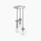 Kohler Lighting 3 Light Clear Glass 23341 PE03-CPL Damask 12" Tall Chrome color