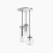 Kohler Lighting 3 Light Clear Glass 23341 PE03-CPL Damask 12" Tall Chrome color
