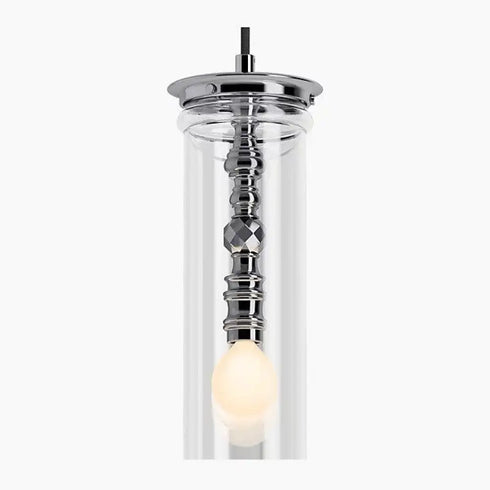 Kohler Lighting 3 Light Clear Glass 23341 PE03-CPL Damask 12" Tall Chrome color