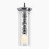 Kohler Lighting 3 Light Clear Glass 23341 PE03-CPL Damask 12" Tall Chrome color