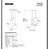 Kohler Lighting 3 Light Clear Glass 23341 PE03 Damask 12" Tall Oil Rubbed Bronze