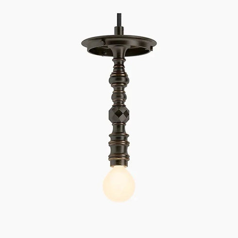 Kohler Lighting 3 Light Clear Glass 23341 PE03 Damask 12" Tall Oil Rubbed Bronze