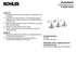 Kohler Lighting 32287-SC03-CPL Hauksbee 35"W 3 Light Vanity Light