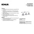 Kohler Lighting 32287-SC03-CPL Hauksbee 35"W 3 Light Vanity Light