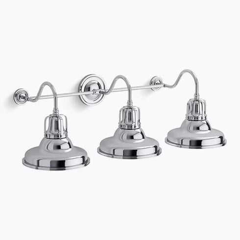 Kohler Lighting 32287-SC03-CPL Hauksbee 35"W 3 Light Vanity Light