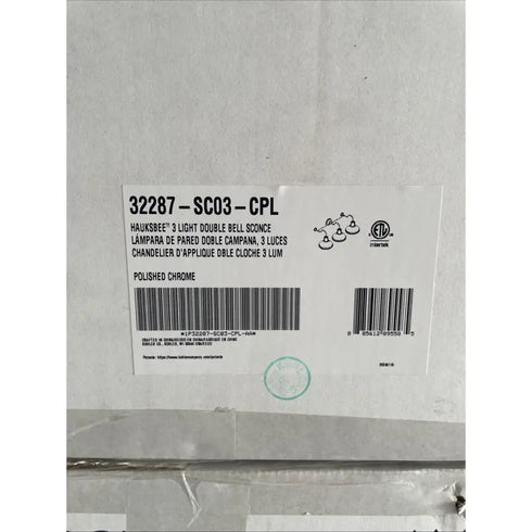 Kohler Lighting 32287-SC03-CPL Hauksbee 35"W 3 Light Vanity Light