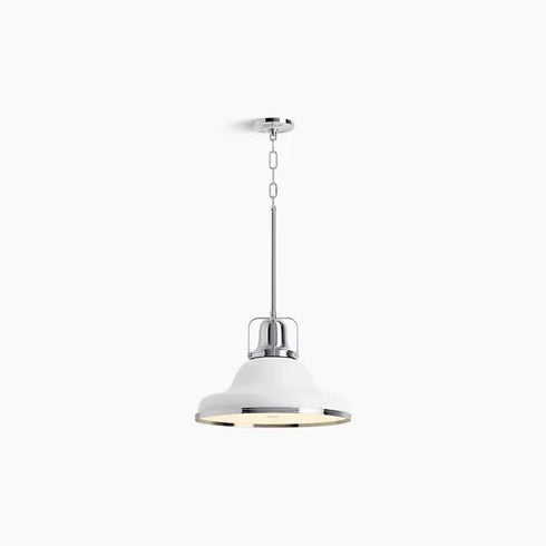 Kohler Lighting 32290-PE03 Hauksbee 18"W 1 Light Pendant - White